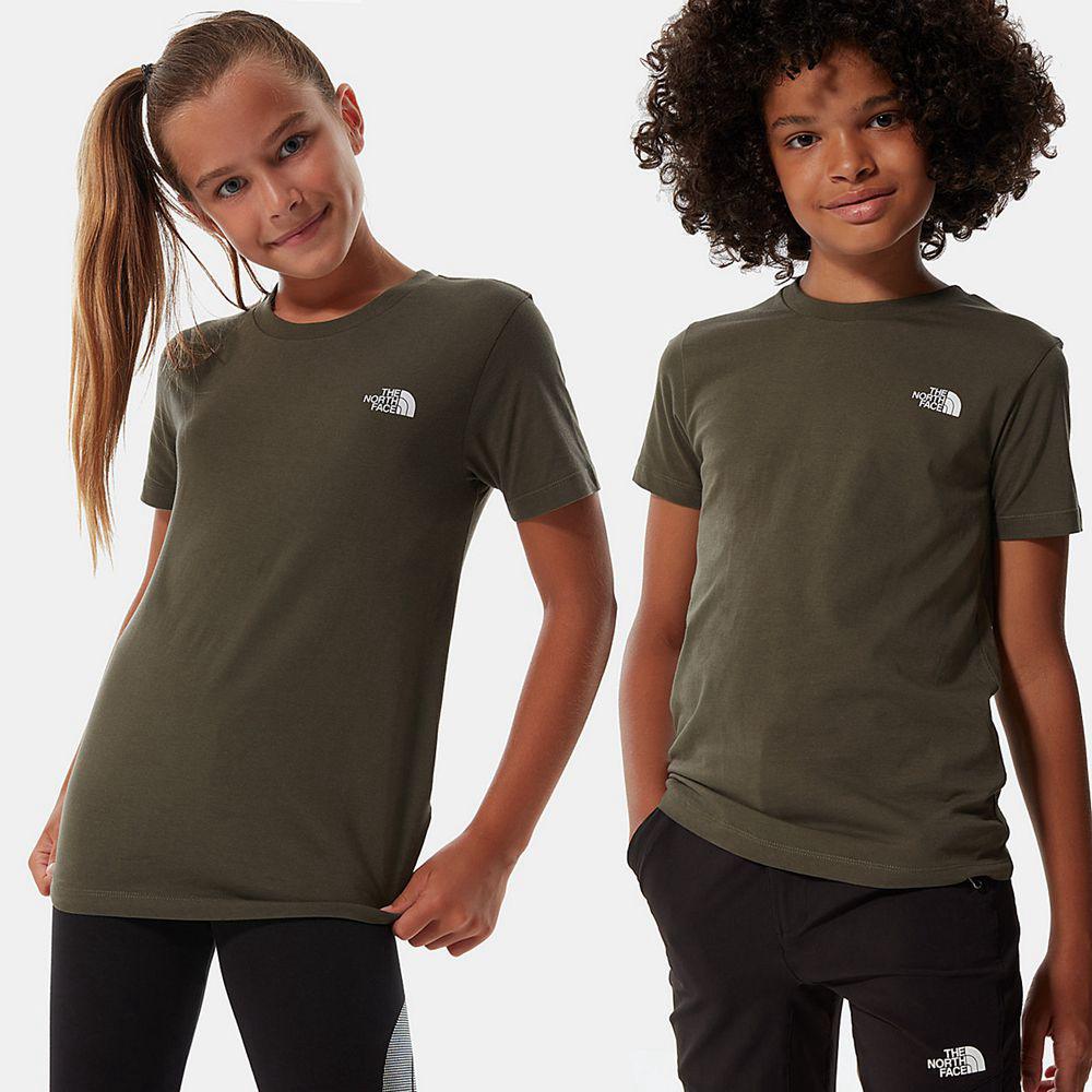 The North Face Simple Dome Παιδικα T Shirt - Πρασινο (CTAV28034)